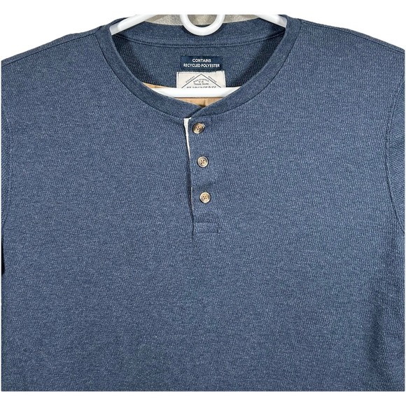 St. John's Bay Other - St. John's Bay Shirt Henley Sweater Men's Extra Large Long Sleeve Blue Knit